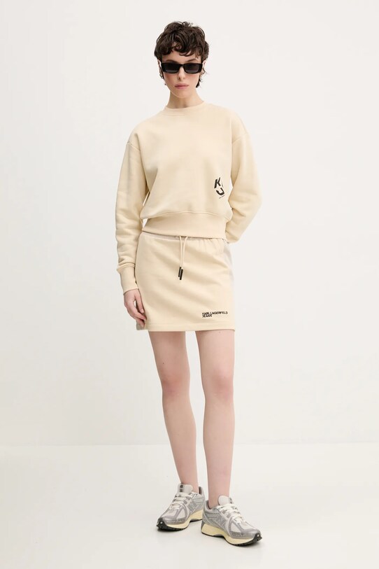 Karl Lagerfeld Jeans bluza A2W20052 bej SS25