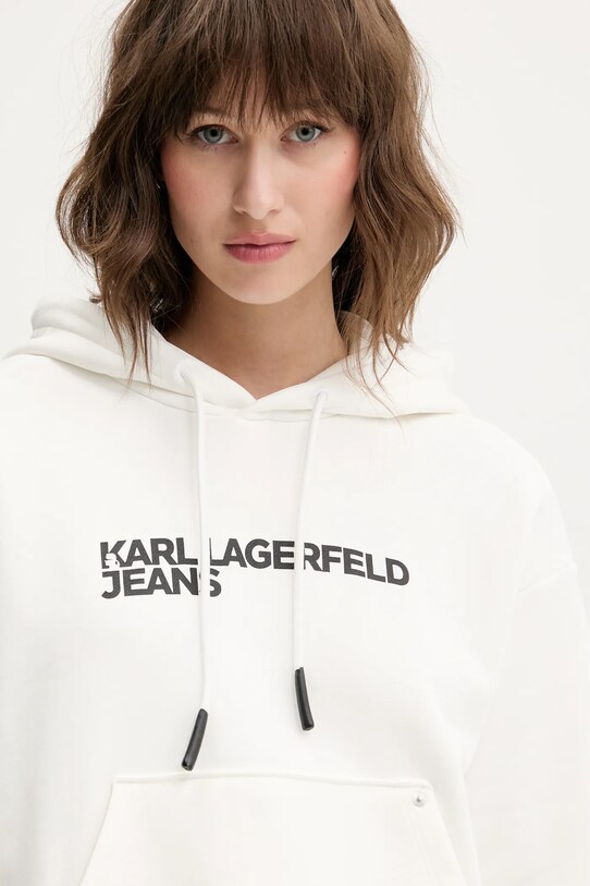 Mikina Karl Lagerfeld Jeans biela A2W20053