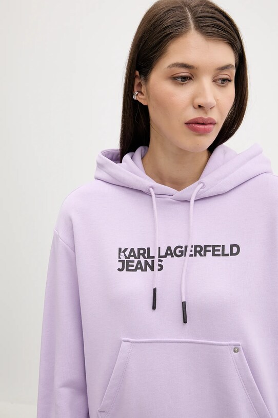 Karl Lagerfeld Jeans bluza fioletowy A2W20053