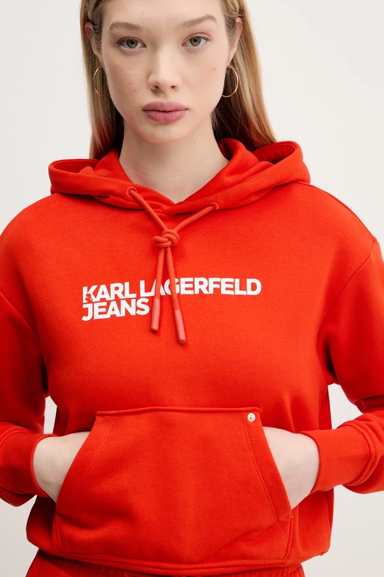 Mikina Karl Lagerfeld Jeans červená A2W20053