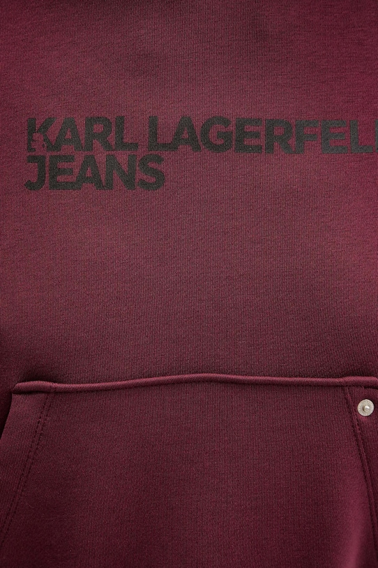 Mikina Karl Lagerfeld Jeans A2W20053 burgundské
