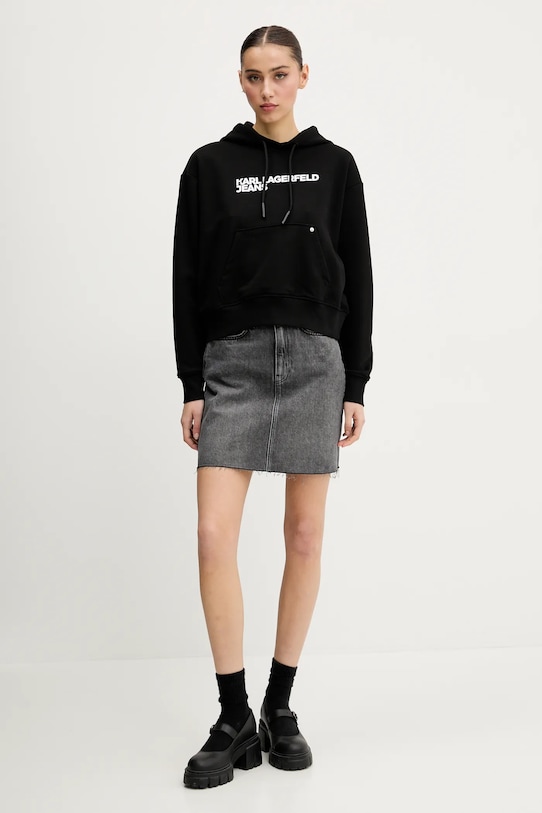 Karl Lagerfeld Jeans bluza A2W20053 negru AW25