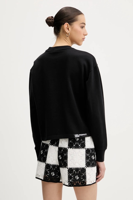 Одежда Хлопковая кофта Karl Lagerfeld Jeans A2W20018 чёрный