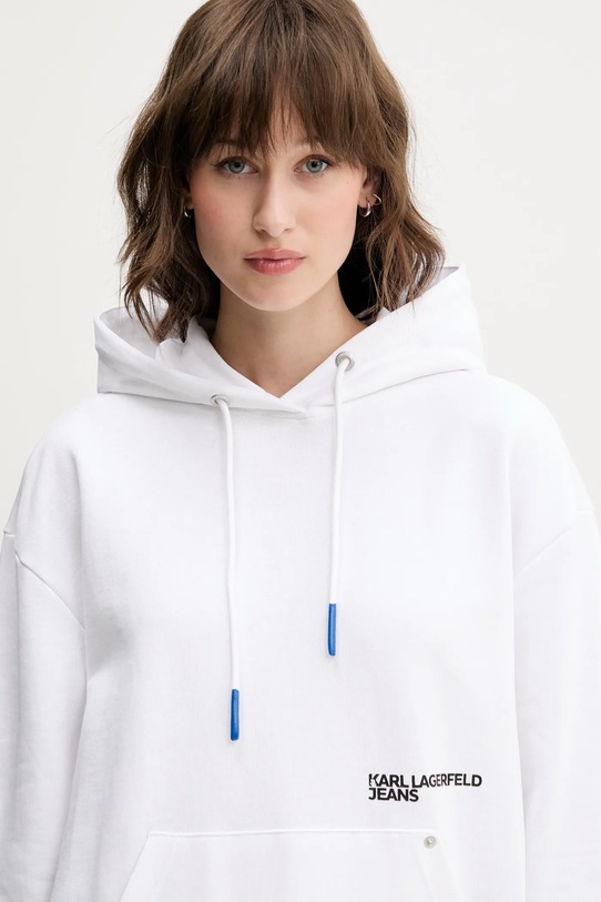 Bavlněná mikina Karl Lagerfeld Jeans bílá A2W20019