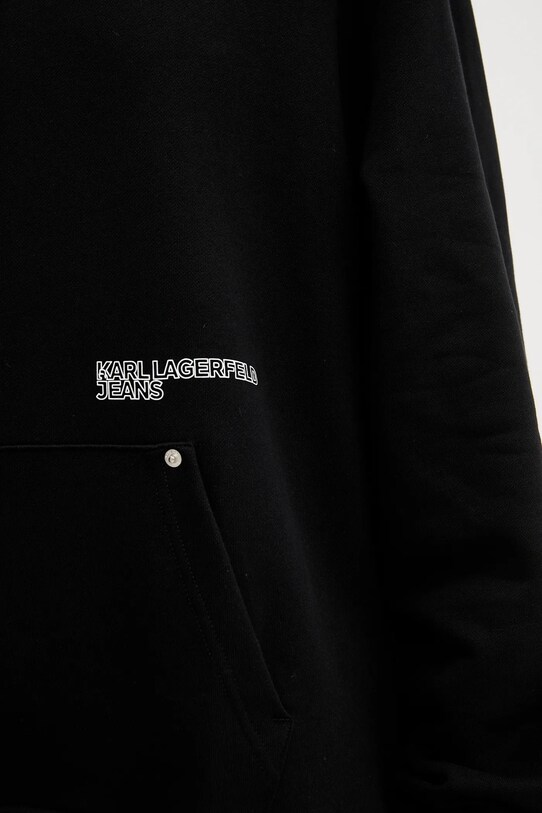 Karl Lagerfeld Jeans hanorac de bumbac A2W20078 negru