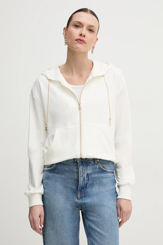 Кофта Gaudi з капюшоном білий 511BD64001