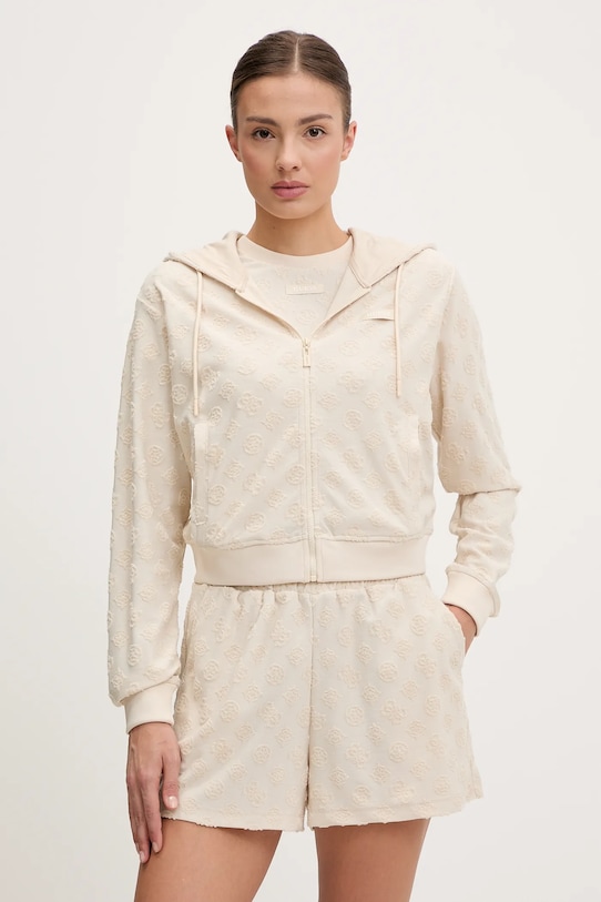 Кофта Guess PEONY з капюшоном бежевий V5GQ00.KCT02