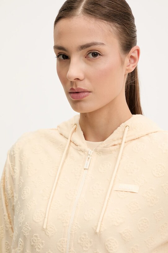 Mikina Guess PEONY béžová V5GQ00.KCT02