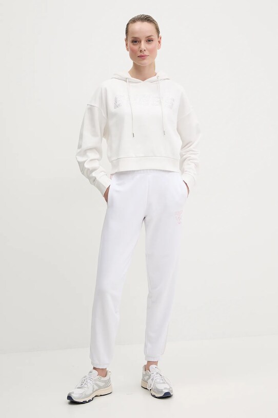Guess bluza bawełniana PRIMULA V5GQ09.KCRP0 biały SS25