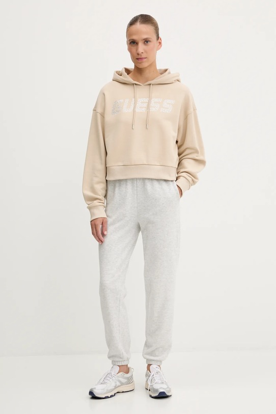 Guess hanorac de bumbac PRIMULA V5GQ09.KCRP0 bej AW25