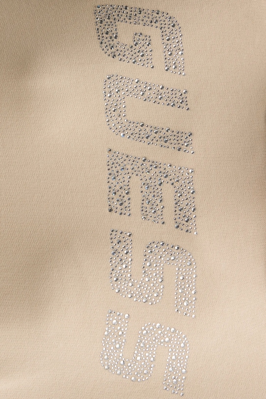 Guess bluza bawełniana PRIMULA V5GQ09.KCRP0 beżowy