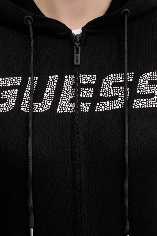 Guess bluza bawełniana PRIMULA V5GQ10.KCRP0 czarny
