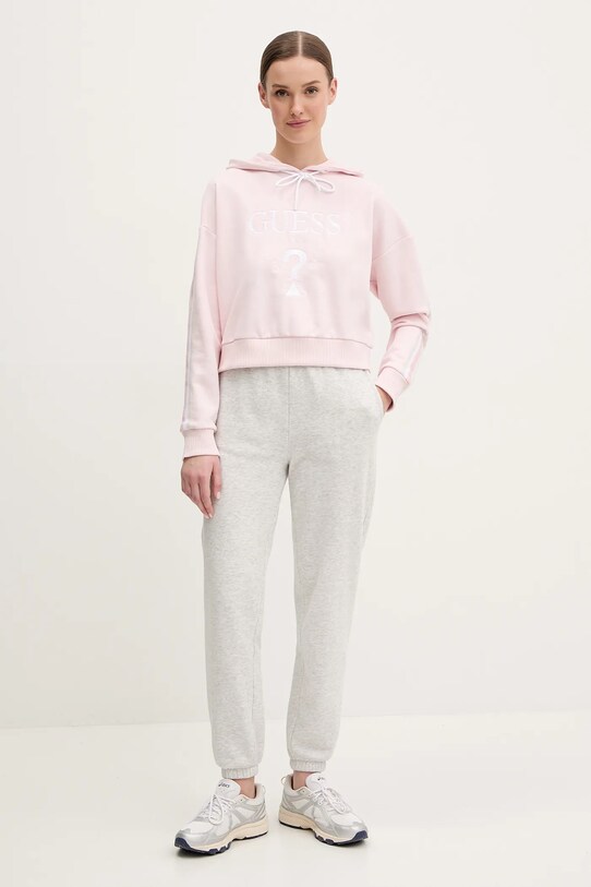 Guess felpa YARROW V5GQ17.KCRT1 rosa SS25