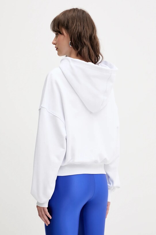 Îmbrăcăminte Fiorucci hanorac de bumbac Dreaming 1967 Print Boxy Fit Cropped Hoodie W01SMSHO269CJ05WH01 alb