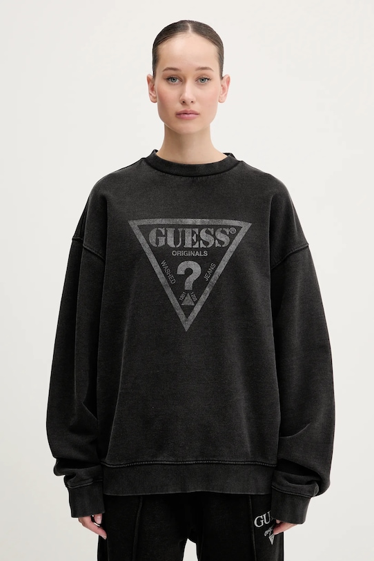 Guess Originals hanorac de bumbac print negru M5GQ35.K68I4