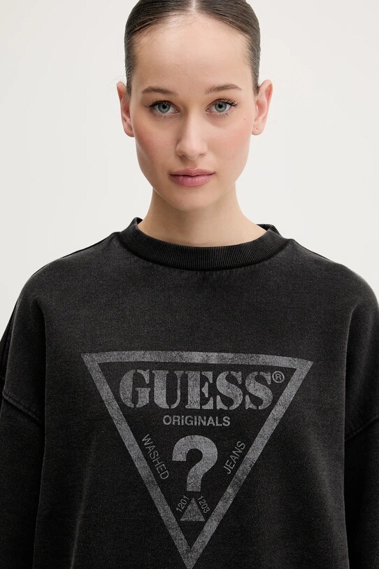 Guess Originals hanorac de bumbac negru M5GQ35.K68I4
