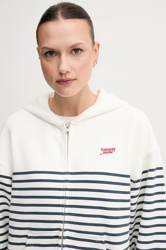Одяг Бавовняна кофта Tommy Jeans DW0DW20303 білий