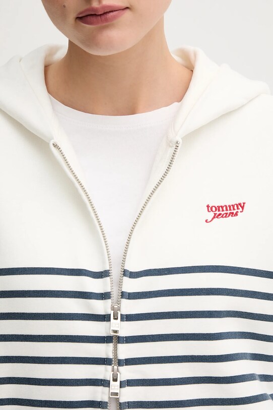 Бавовняна кофта Tommy Jeans білий DW0DW20303