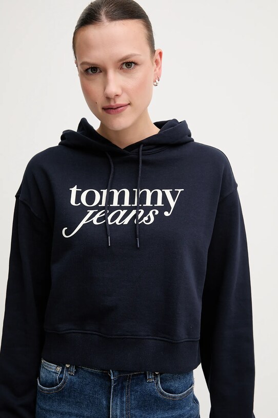 Дрехи Памучен суичър Tommy Jeans DW0DW20306 тъмносин
