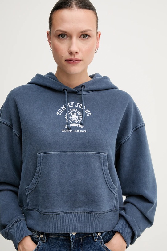 Îmbrăcăminte Tommy Jeans hanorac de bumbac DW0DW20311 albastru