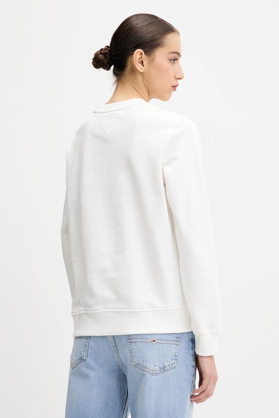 Дрехи Памучен суичър Tommy Jeans DW0DW20639 бял