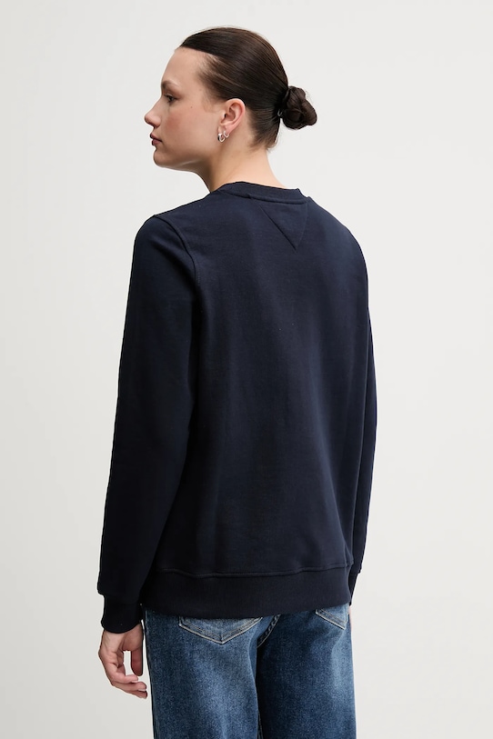 Tommy Jeans hanorac de bumbac DW0DW20639 bleumarin SS25