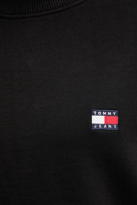 Памучен суичър Tommy Jeans черен DW0DW21344