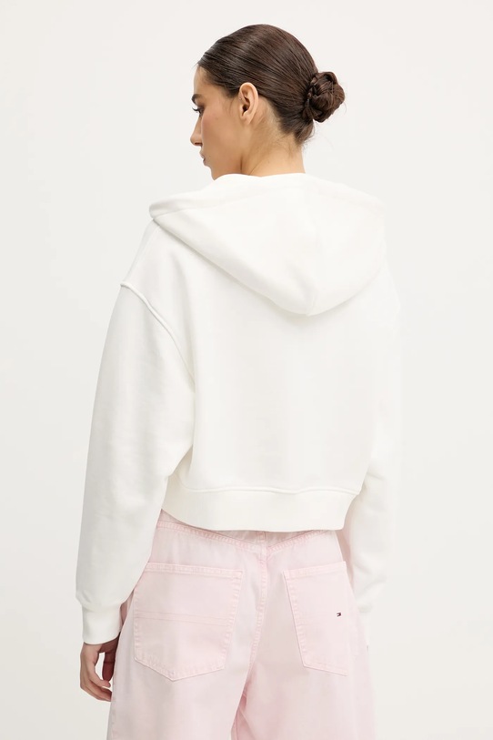 Odzież Tommy Jeans bluza bawełniana DW0DW21355 biały
