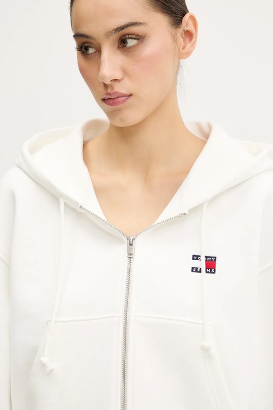 Tommy Jeans bluza bawełniana biały DW0DW21355