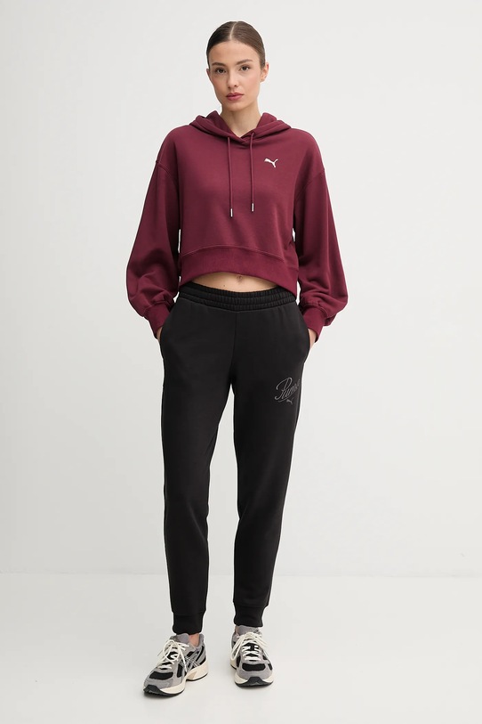 Puma bluza 629746 bordowy AW25