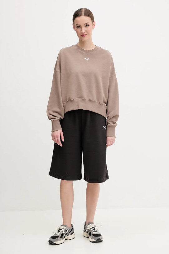 Puma bluza 629748 brązowy SS25