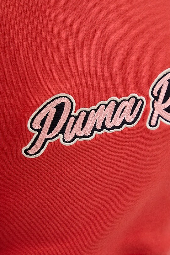 Puma hanorac de bumbac 629778 rosu