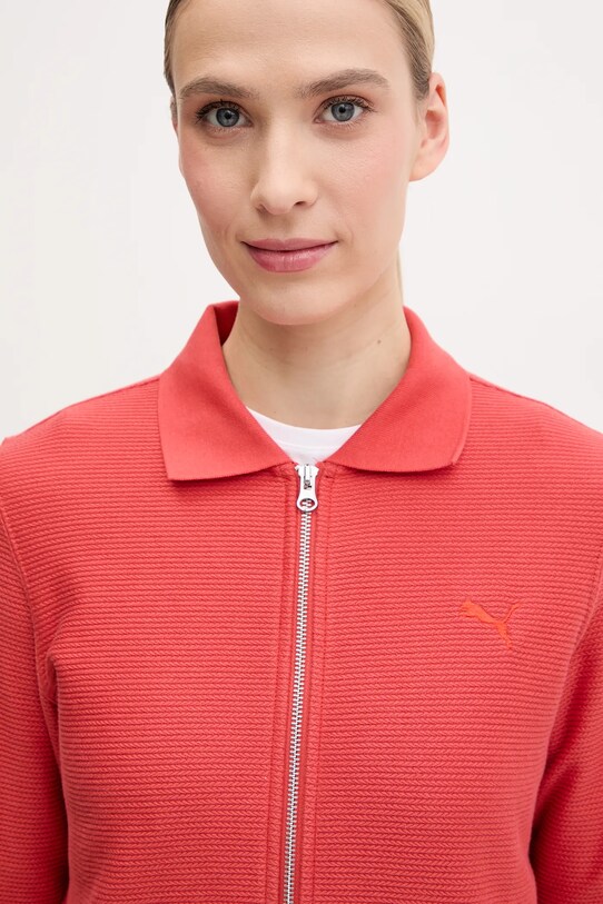 Puma bluza bawełniana pomarańczowy 629781
