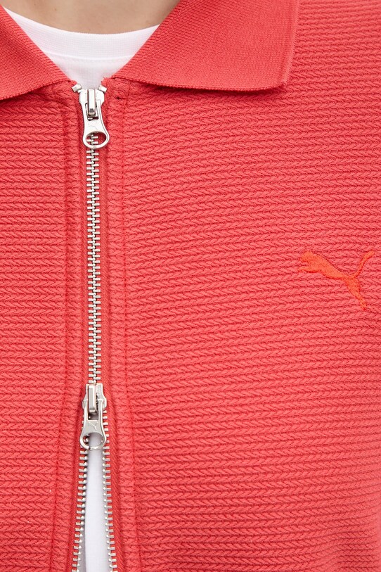 Puma bluza bawełniana 629781 pomarańczowy