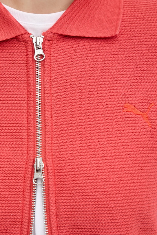 Puma bluza bawełniana 629781 pomarańczowy