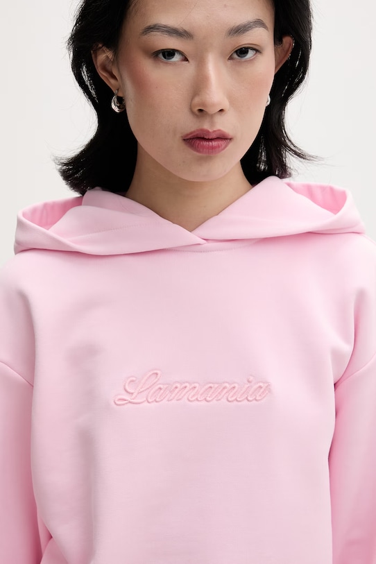 La Mania bluza damska z bawełny różowy ROMINA