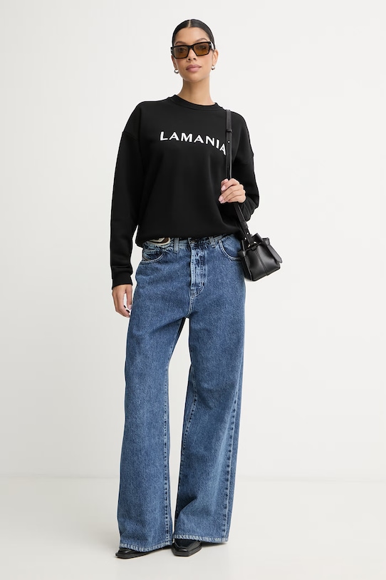 La Mania bluza damska z bawełną CHILL czarny SS26