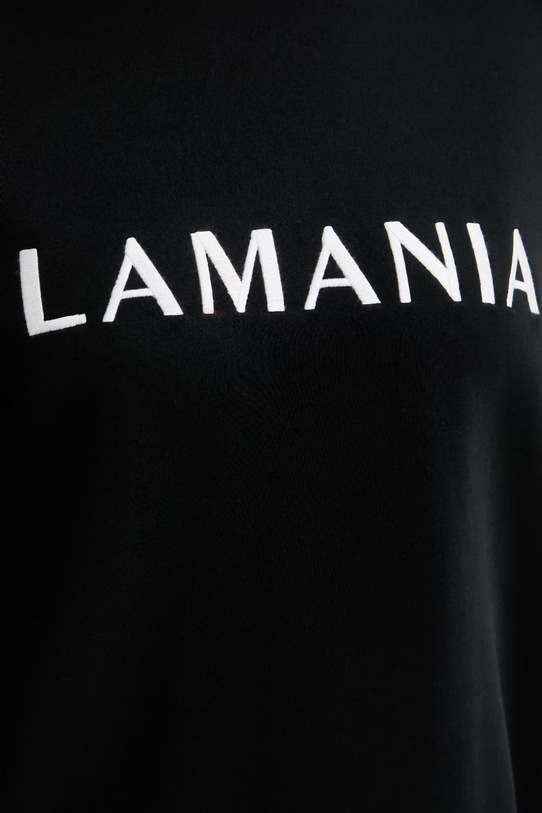 La Mania bluza damska z bawełną CHILL czarny