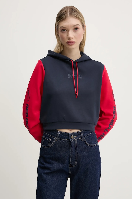 Red Bull Racing x Pepe Jeans bluza COLOUR BLOCK HOODY bleumarin RL580007