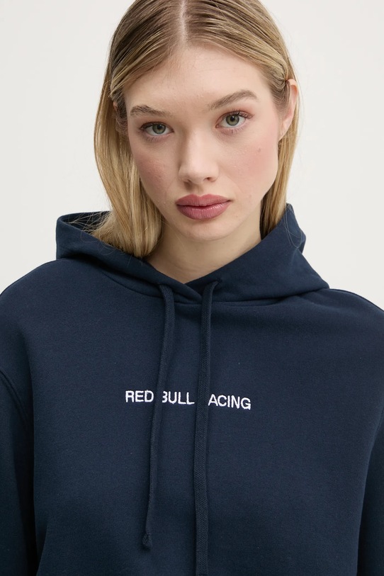 Mikina Red Bull Racing x Pepe Jeans CROPPED LOGO HOODY tmavomodrá RL580008