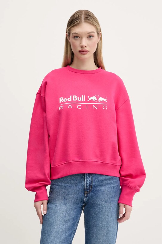 Red Bull Racing x Pepe Jeans bluza LOGO CREW print roz RL580012