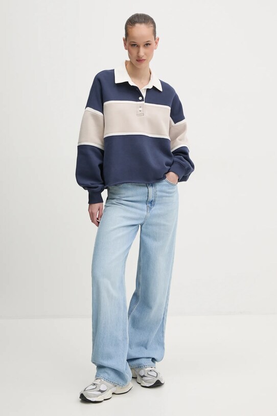 Mikina Abercrombie & Fitch KI152.5112.206 námořnická modř SS25