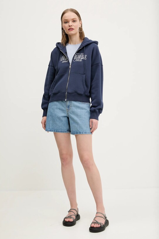 Суичър Abercrombie & Fitch KI185.5011.205 тъмносин SS25