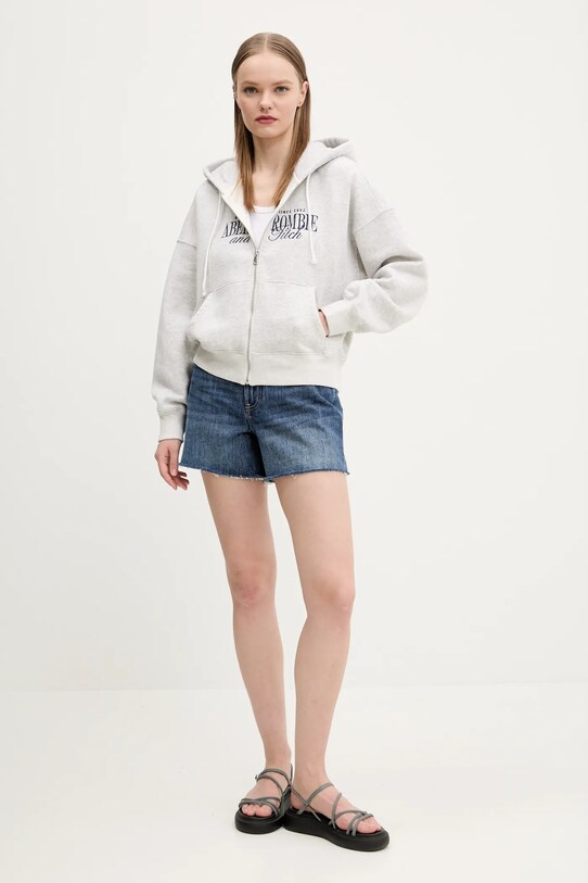 Суичър Abercrombie & Fitch KI185.5011.912 сив SS25