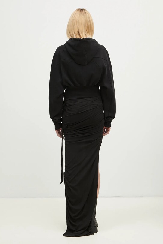 Odzież Rick Owens bluza bawełniana Collage Gimp DS01E3233.F czarny