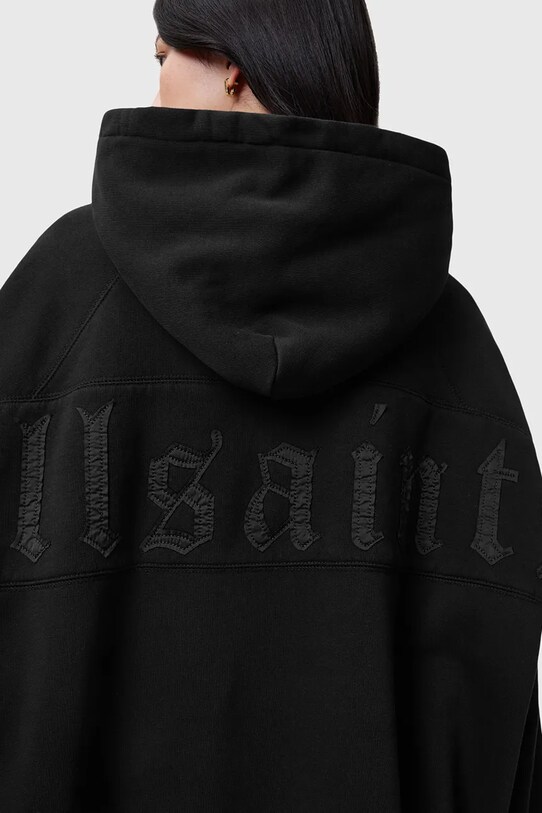 Oblečenie Bavlnená mikina AllSaints FUSE W058JC čierna