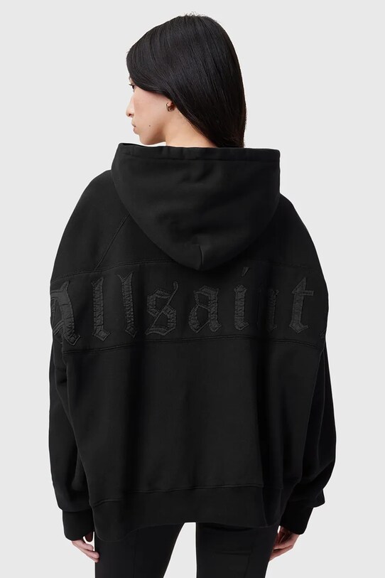 Bavlnená mikina AllSaints FUSE čierna W058JC