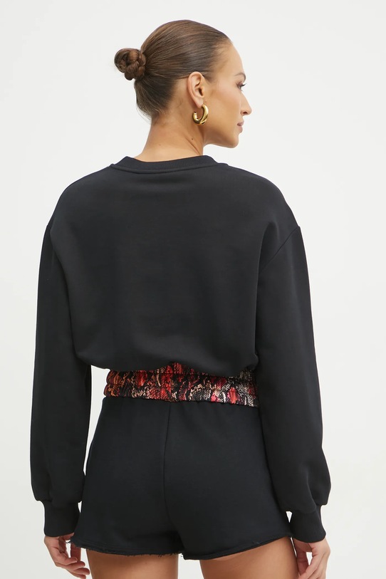 Odzież Just Cavalli bluza bawełniana 78PAIE01.CF100 czarny