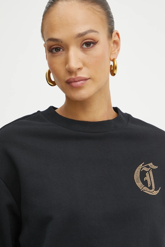 Just Cavalli bluza bawełniana czarny 78PAIE01.CF100