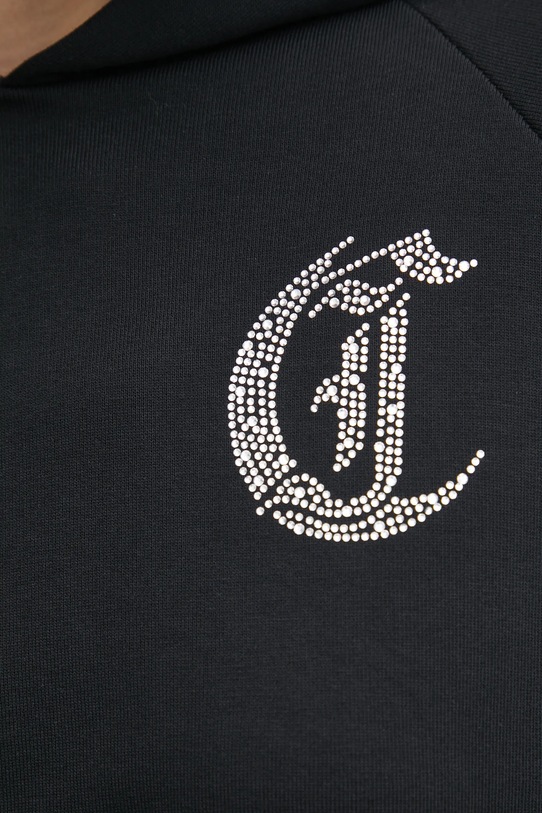 Just Cavalli felpa in cotone 78PAIE08.CF100 nero